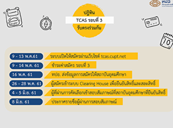 กำหนดการTCAS รอบ 3